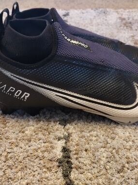 Nike Vapor 360pro Football Cleats - Black & White Blue Sz 11.5